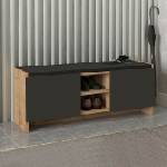 TopMebel Шкаф за обувки Verly TopMebel от меламин в сапфирен дъб - антрацит 110x33.2x43cm
