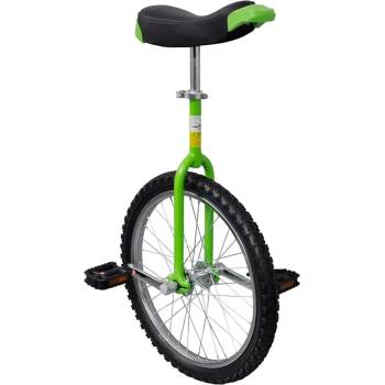 vidaXL Зелен регулируем едноколесен велосипед, 20 инча (90845)