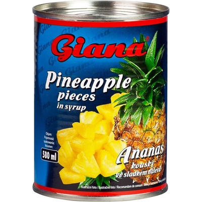 Giana Ananás kúsky v mierne sladkom náleve 565 g
