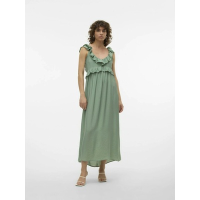 VERO MODA Тъмнозелена дамска макси рокля Vero Moda Josie Vero Moda | Zelen | ЖЕНИ | XL