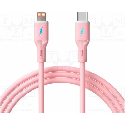 Akyga AK-USB-71 USB 2.0 vidlice Apple Lightning,USB C vidlice 1m