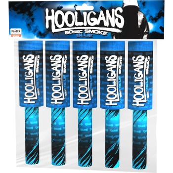 Hooligans dýmová pochodeň modrá 5 ks