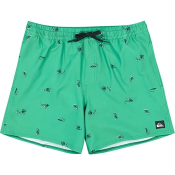 Quiksilver Бански гащета Quiksilver Stretch Printed Volley 16´´ swimming shorts - Green (Leprechaun Spaced Out)