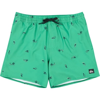 Quiksilver Бански гащета Quiksilver Stretch Printed Volley 16´´ swimming shorts - Green (Leprechaun Spaced Out)