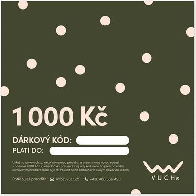 VUCH Elektronický dárkový poukaz v hodnotě 1 000 Kč – Hledejceny.cz