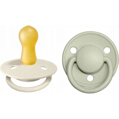 Bibs De Lux kaučuk 2ks Ivory Sage 190223