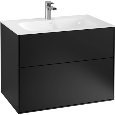 Villeroy & Boch Finion skříňka 79.6x49.8x59.1 cm závěsná pod umyvadlo černá F01000PD