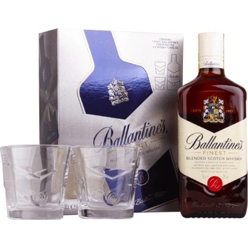 Ballantines Finest 40% 0,7 l (dárkové balení 2 sklenice)