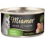 Miamor Feine Filets Naturell тонфиш и зеленчуци 80 г