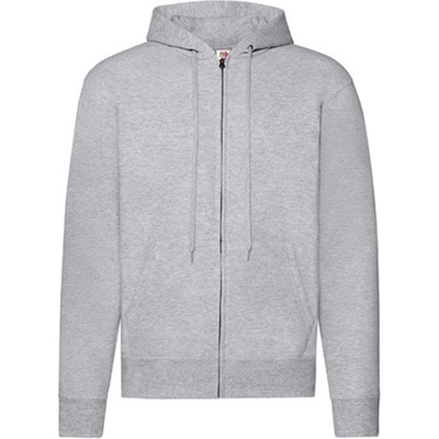 Fruit of the Loom pánska mikina s kapucňou 62-062-0 Heather Grey