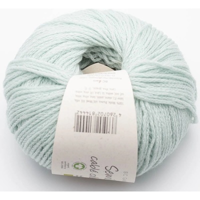 Příze 100% vlna BC Garn Semilla Cablé GOTS 50 g různé odstíny odstín: Frosty Green 015