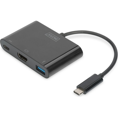 ASSMANN USB Type-C HDMI Multiport Adapter 4K@30Hz 1x HDMI, 1x USB-C Port (PD), 1x USB 3.0 (DA-70855)