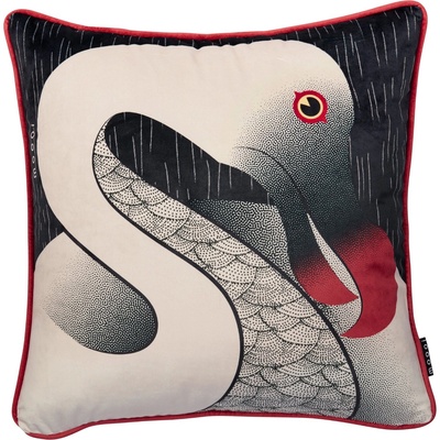 moooi Калъфка за възглавничка DODO PAVONE 50 x 50 см, черен, polyester, Moooi (MOO250688)