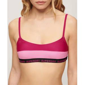 Superdry Elastic Bralette bikini top - Pink (Logan Pink)
