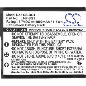 Cameron sino Батерия за апарат SONY NP-BG1 LiIon 3.7V 1000mAh Cameron Sino (CS-BG1) - BestPC