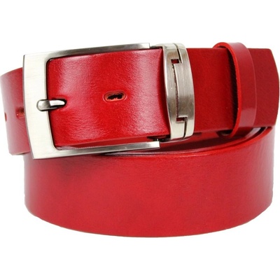 Penny Belts pánský kožený opasek 234-PR93 červený