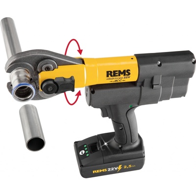 Rems Mini-Press 22V ACC Li-lon Basic Pack, 1x2,5Ah aku + 3x čeľuste V15+18+22, 578031