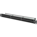 Lanberg Пач панел Lanberg patch panel 48 port 1U CAT. 5E, black (PPU5-1048-B)