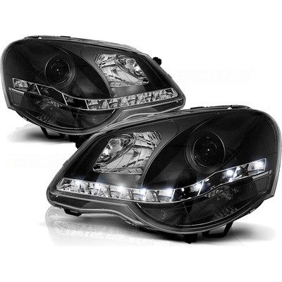 Predné svetlá VW Polo 9N3 05-09 Devil Eyes Black