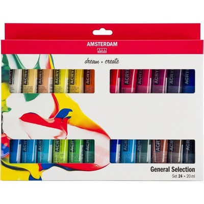 Sada akrylových barev Talens Amsterdam 24x20 ml – Zboží Dáma