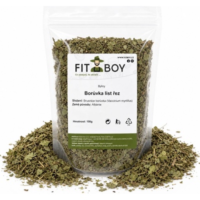 FITBOY Čučoriedka list rez 100 g