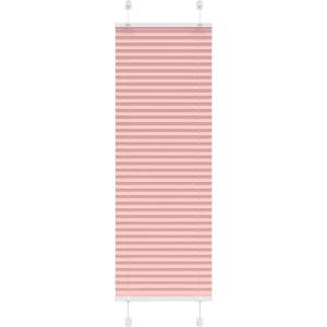 vidaXL Плисирана щора, розова, 40x100 см, ширина на плата 39, 4 см, полиестер (4015420)
