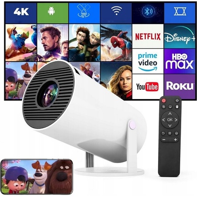 Wi-Fi Smart 4K projektor s Bluetooth reproduktorem Openbox PRO300, Android 11, Netflix P00160 – Zbozi.Blesk.cz