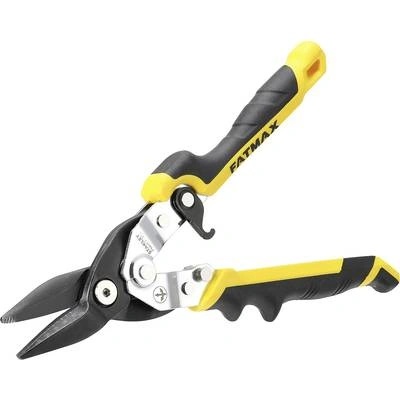 Stanley by Black & Decker Ножица за рязане на метал Stanley FatMax FMHT73756-0, Дясна, Автоматично освобождаване на ключалката - работа с една ръка, Цветна и неплъзгаща се дръжка от два материала: лесна за разпознаване, С удобни и контролирани срезове (FM