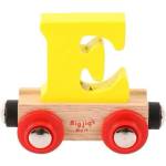 Bigjigs Rail Вагонче дървено влакче - Буква E (BR105)