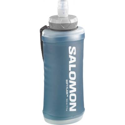 Salomon Бутилка за вода Salomon Active Handheld Water bottle - Black / Slate Grey - размер One Size (533-1121-0211)