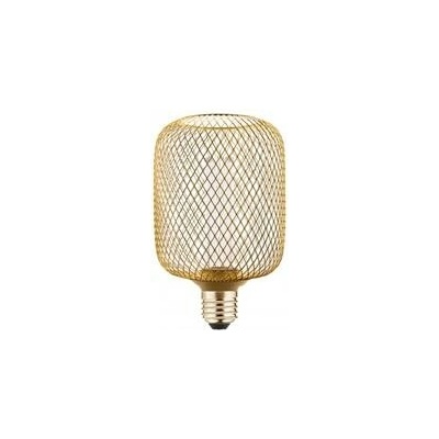 GTV LED SVĚTELNÝ ZDROJ, MŘÍŽKA, C100, E27, 3,5W, 120lm, 1800K, AC220-240V, 320°, zlatá
