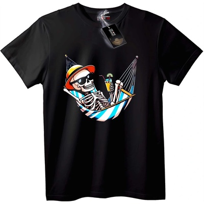 NOONEBRAND Тениска Отпускащ Скелет - XL, Black