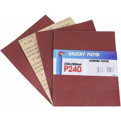 LEVIOR papier brúsny 230x280mm P240 10ks