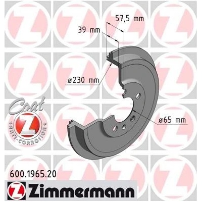 ZIMMERMANN Brzdový bubon 600196520