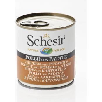 Schesir - Консервирана храна за израснал кучета с пилешко месо и картофи, 285 гр
