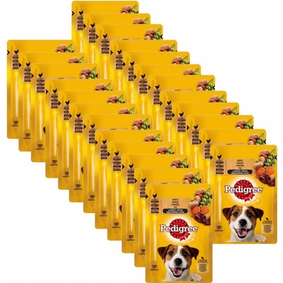 Pedigree Adult s kuracím a zeleninou v šťave 24 x 100g