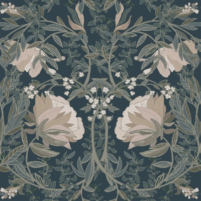 Esta Home139421 vliesová tapeta na zeď Vintage Flowers, rozměry 0,53 x 10,05 m