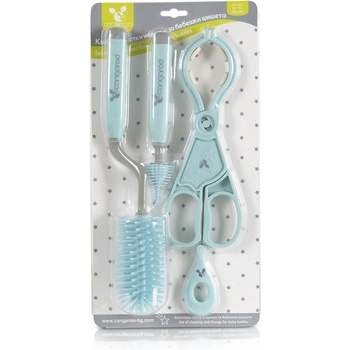 Cangaroo К-кт четки и щипки за бебешки шишета син