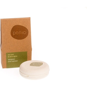 Ponio tuhý šampon proti lupům Tea tree & Lemongras 60 g