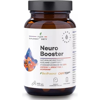 Aura Herbals Невро Буустер (креатин монохидрат, гуарана, йерба мате, кола и черен пипер) 60 капсули | Aura Herbals (14182 AH)