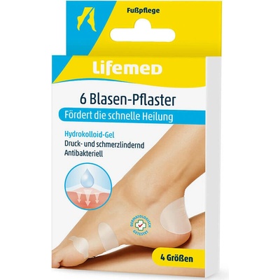 LIFEMED Náplasti na pľuzgiere 6 ks