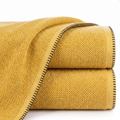 Mybesthome bavlněný froté ručník MAB mustard hořčicová 500 g 50 x 90 cm