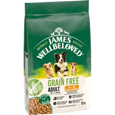 James Wellbeloved Grain Free Adult Dog Hypoallergenic s krůtím & zeleninou 10 kg
