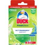 Duck Ароматизатор за тоалетна Duck Fresh Discs, гел, пълнител, лайм, 36 ml, 2 броя