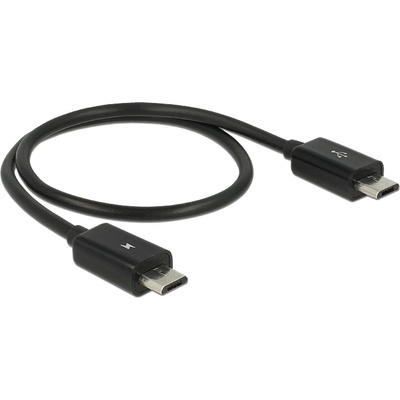 Delock Кабел за споделяне на захранването Микро USB-B щепсел Микро USB-B щепсел OTG