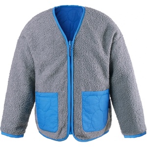 GOSOAKY Детско поларено яке GOSOAKY Kid's Friendly Whale Casual jacket - Ultimate Grey / Azure Blue - размер 98/104 (EU) (703-5559-0212)