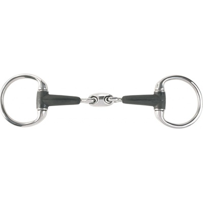 Horze Udidlo Dvakrát lomená pogumovaná oliva Černá – Zboží Mobilmania