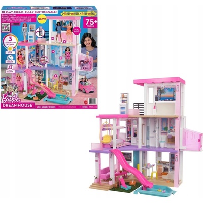 Barbie Veľký domček snov Dreamhouse Deluxe, vila s výťahom a bazénom GRG93