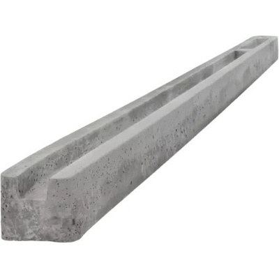 Betonový sloupek koncový na 1,5 m plot (220 cm) hladký (cena za 1 ks) - Šedá