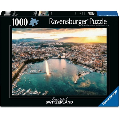 RAVENSBURGER Západ slnka v srdci Ženevy 1000 dielov